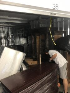 Storage unit packed and organized