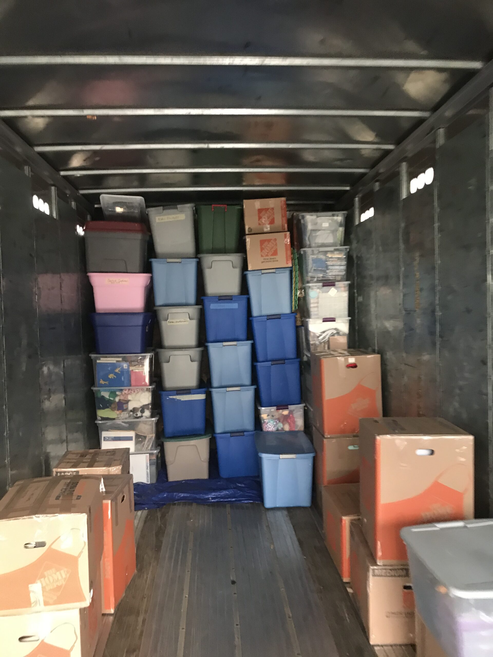 Recent move job — residential move crew