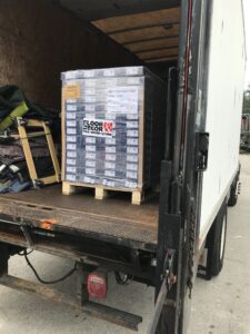 Husky item being moved
