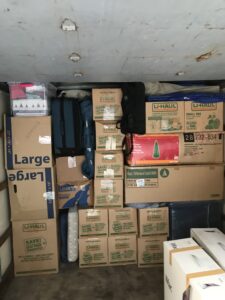 Large box in storage unit