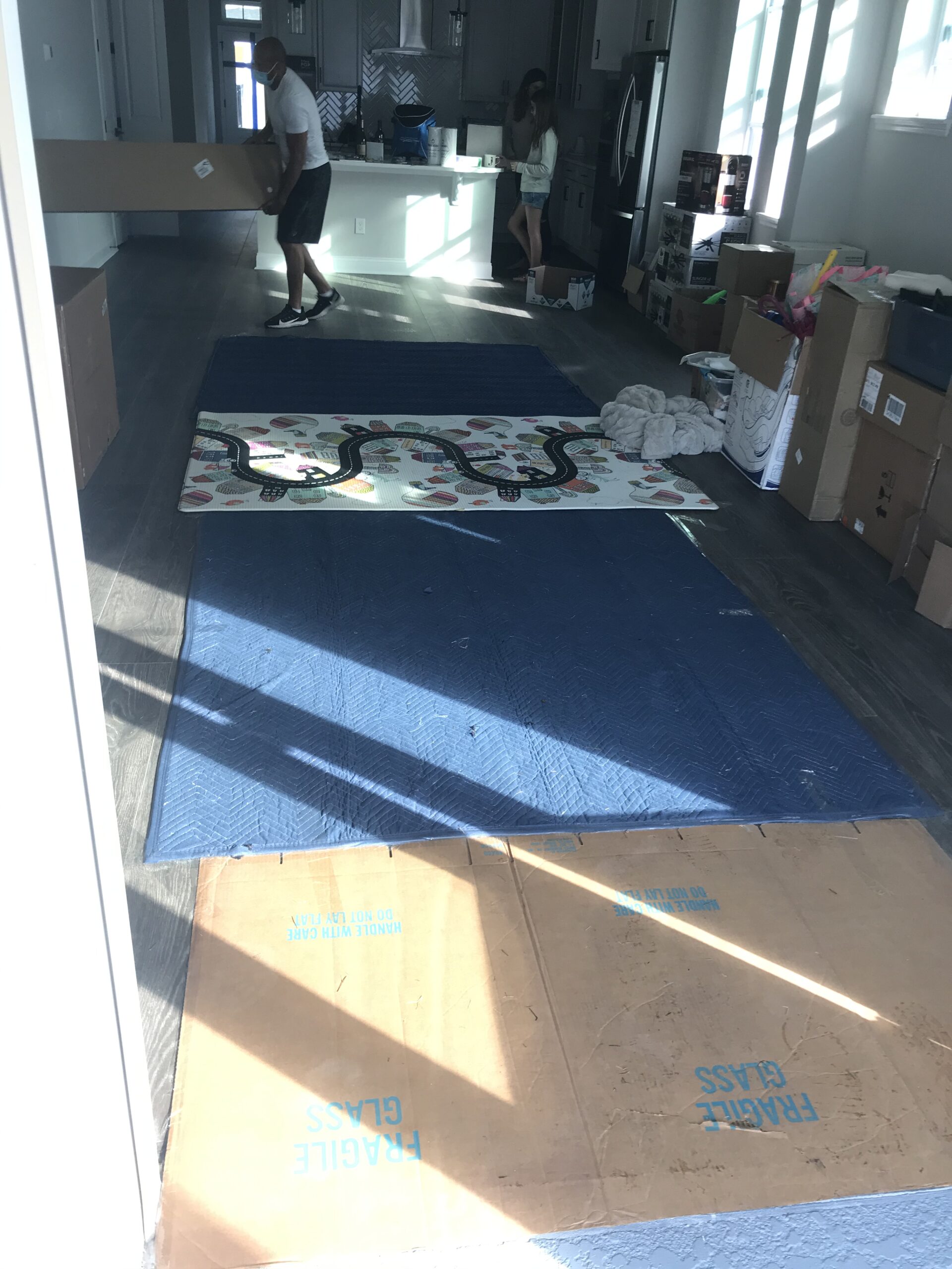 Fragile items packed carefully