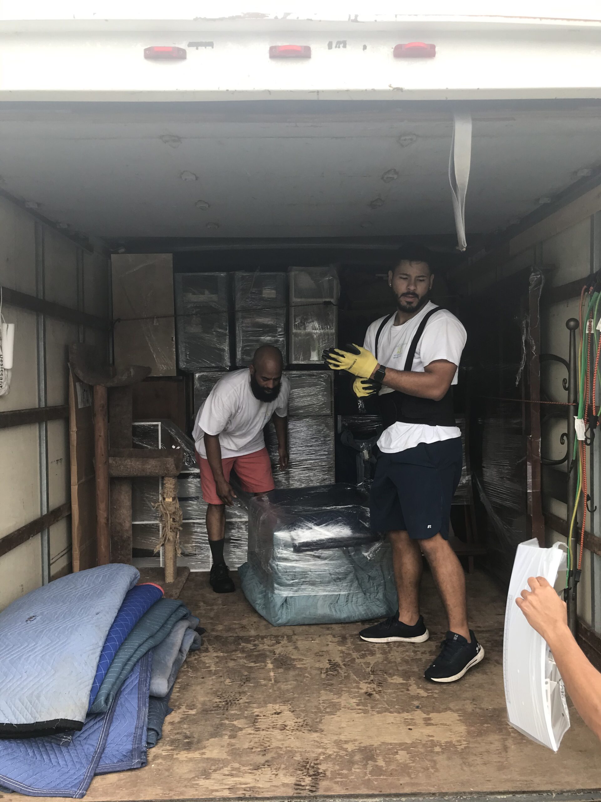 Recent move job — items packed and ready