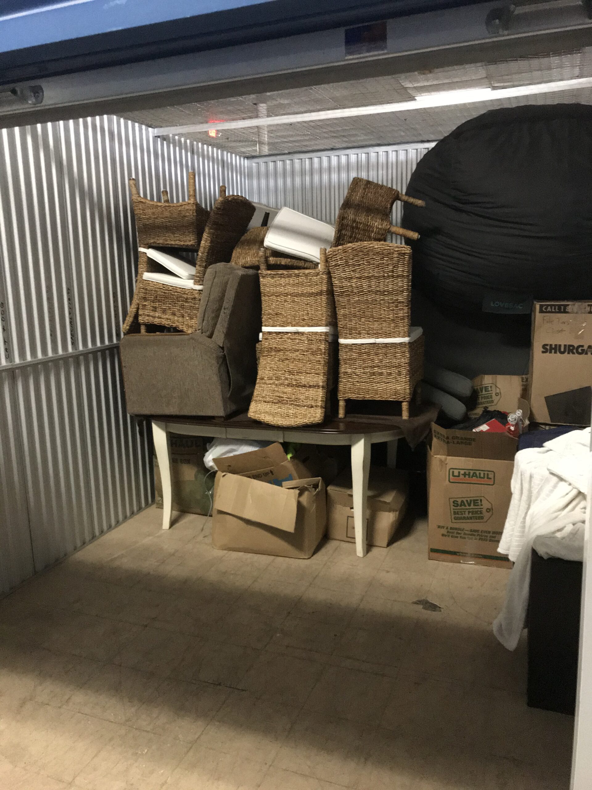 U-Haul storage supplies
