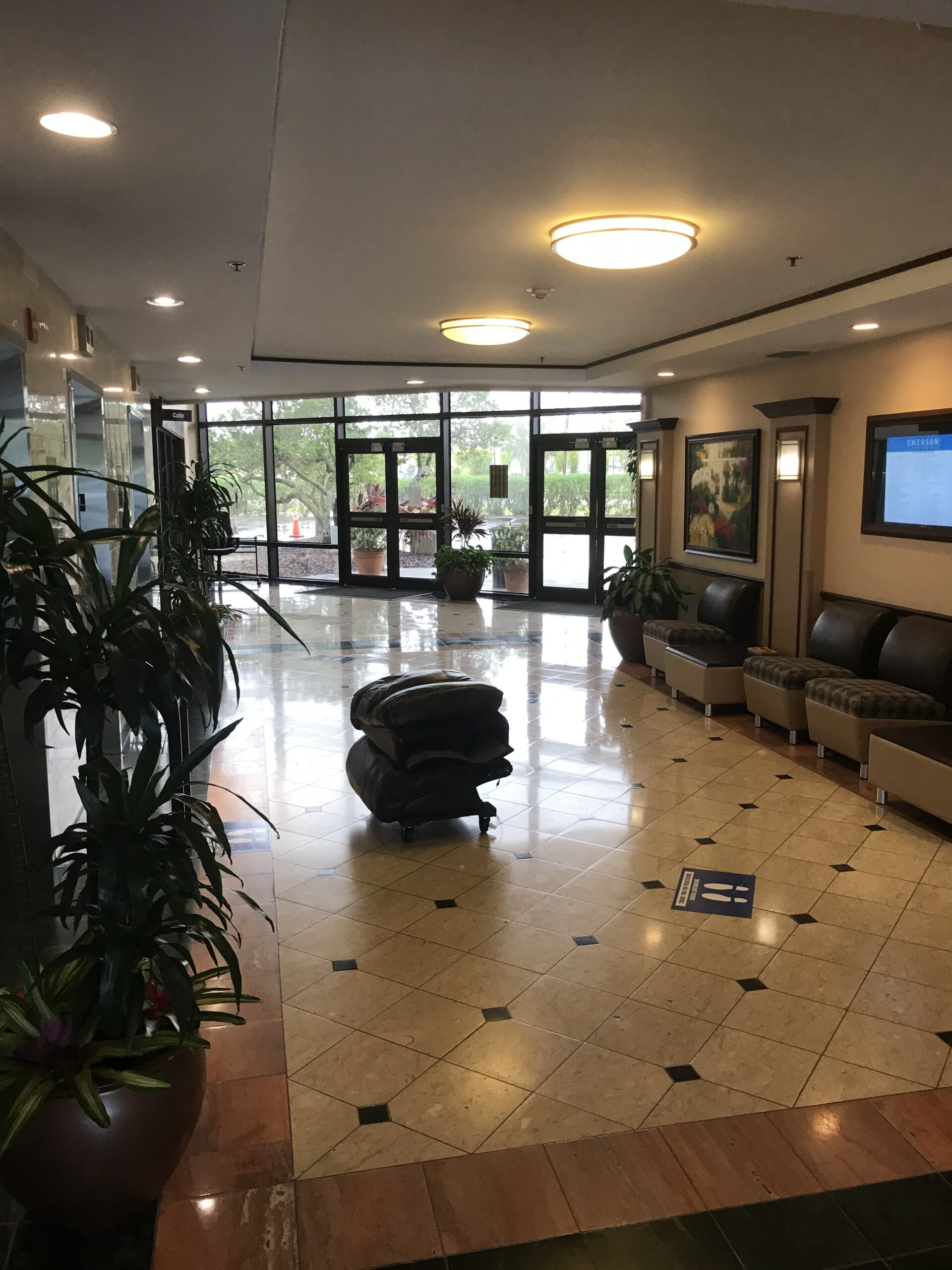 Commercial lobby entrance