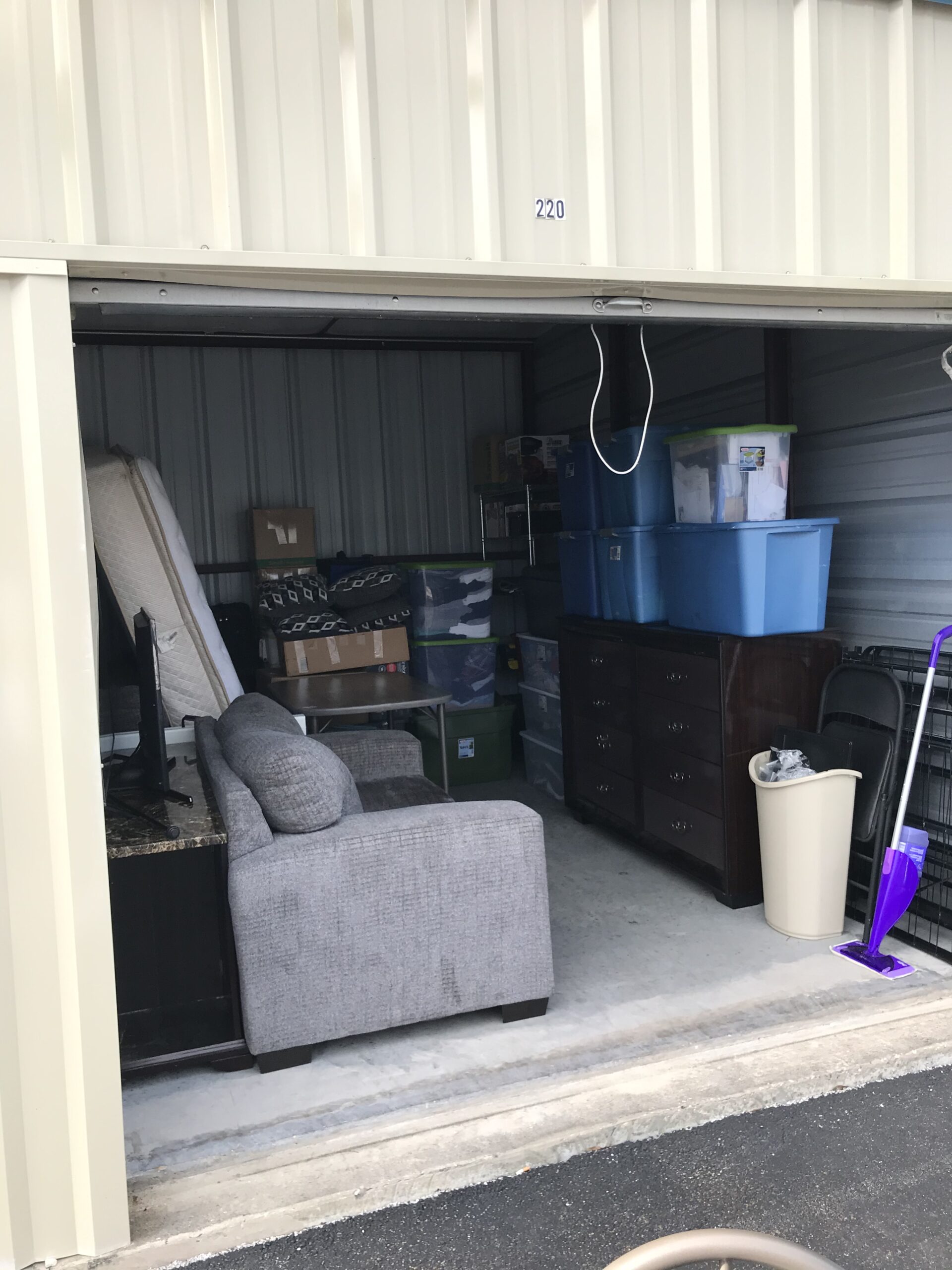 Storage unit interior