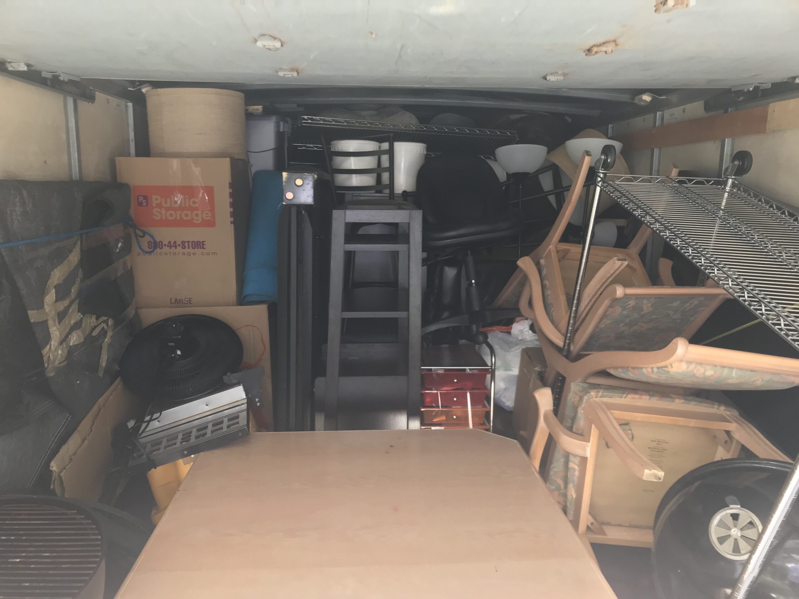 Storage unit cleanout job