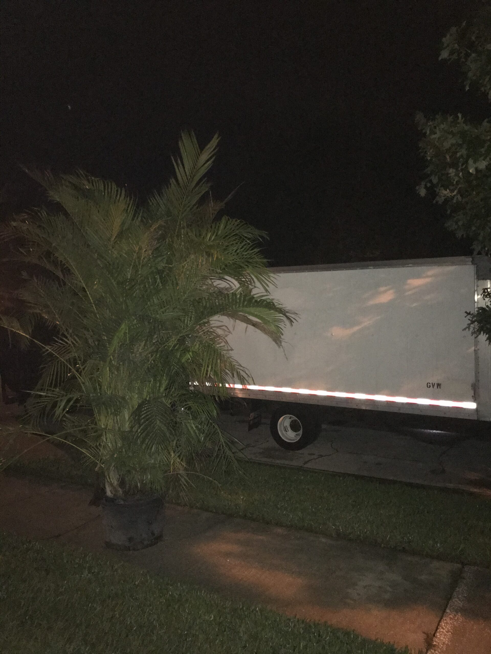 Junk hauling trailer loaded